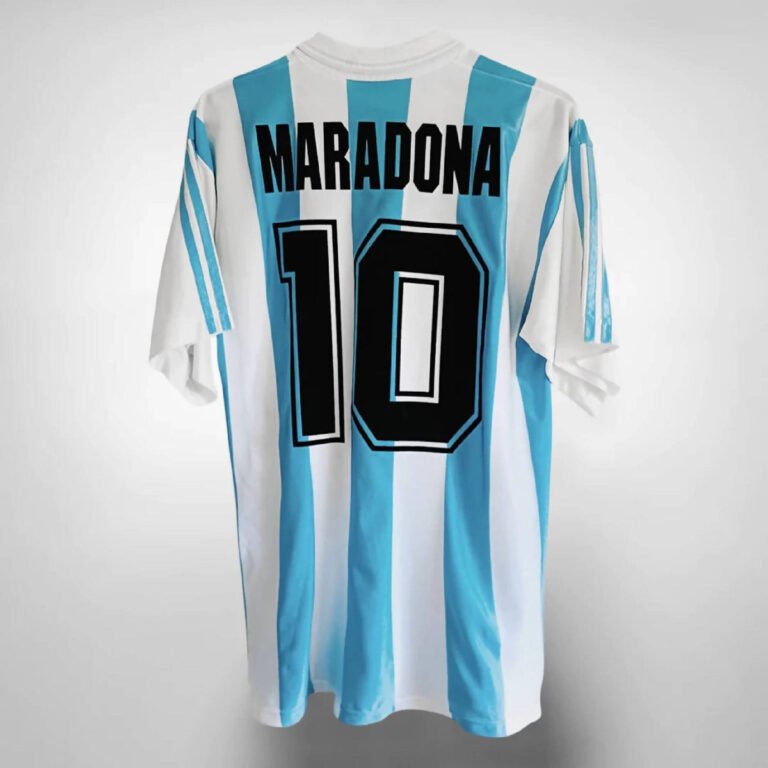 Argentinien Diego Maradona 10 Home Retro Trikot WM 1994