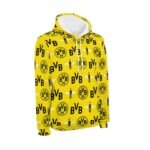 Borussia Dortmund Lässiges Sweatshirt-Set 2 Sätze Kapuzen-Sweatpants