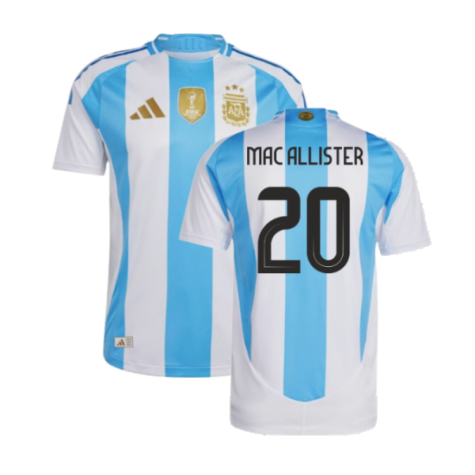 Argentinien Mac Allister 20 Home Trikot 2024-2025