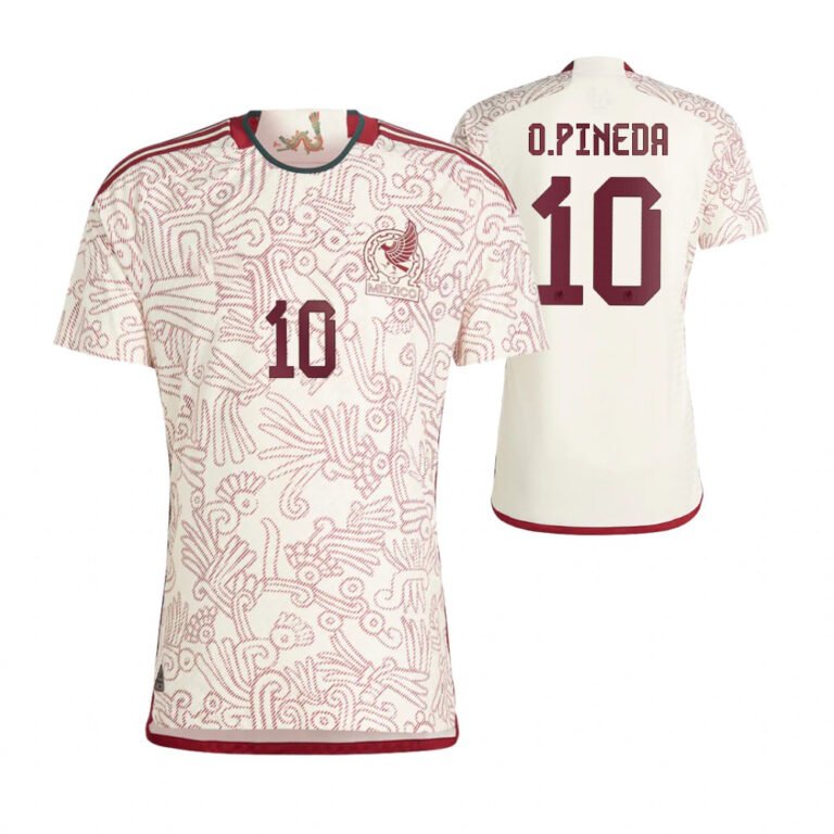 Mexico Orbelin Pineda 10 Away Trikot WM 2022