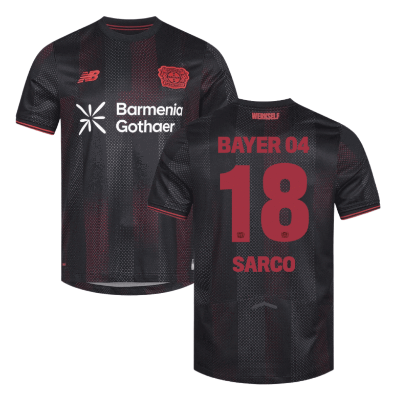 Bayer Leverkusen Alejo Sarco 18 Home Trikot 2025-2026