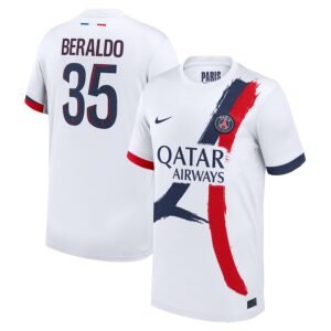 Paris Saint-Germain Lucas Beraldo 35 Away Trikot 2024-2025