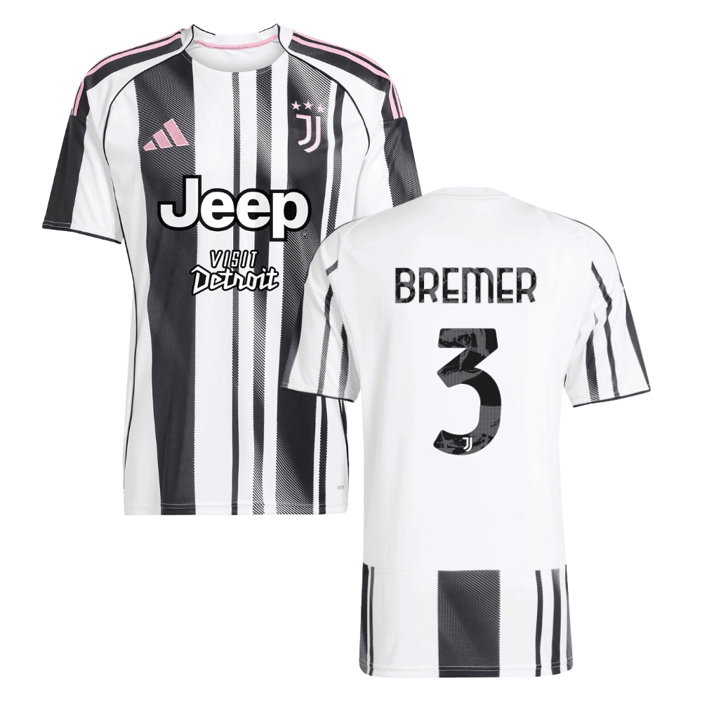 Juventus Gleison Bremer 3 Home Trikot 2025-2026 Juventus Gleison Bremer 3 Home Trikot 2025-2026