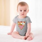 Sevilla FC Baby Bodysuit Strampler Schlafanzug Mit Kurzen Ärmeln