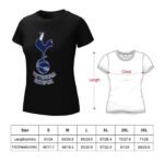 Tottenham Hotspur Damen Kurzarm Rundhals T-Shirt Casual Sommer Tops