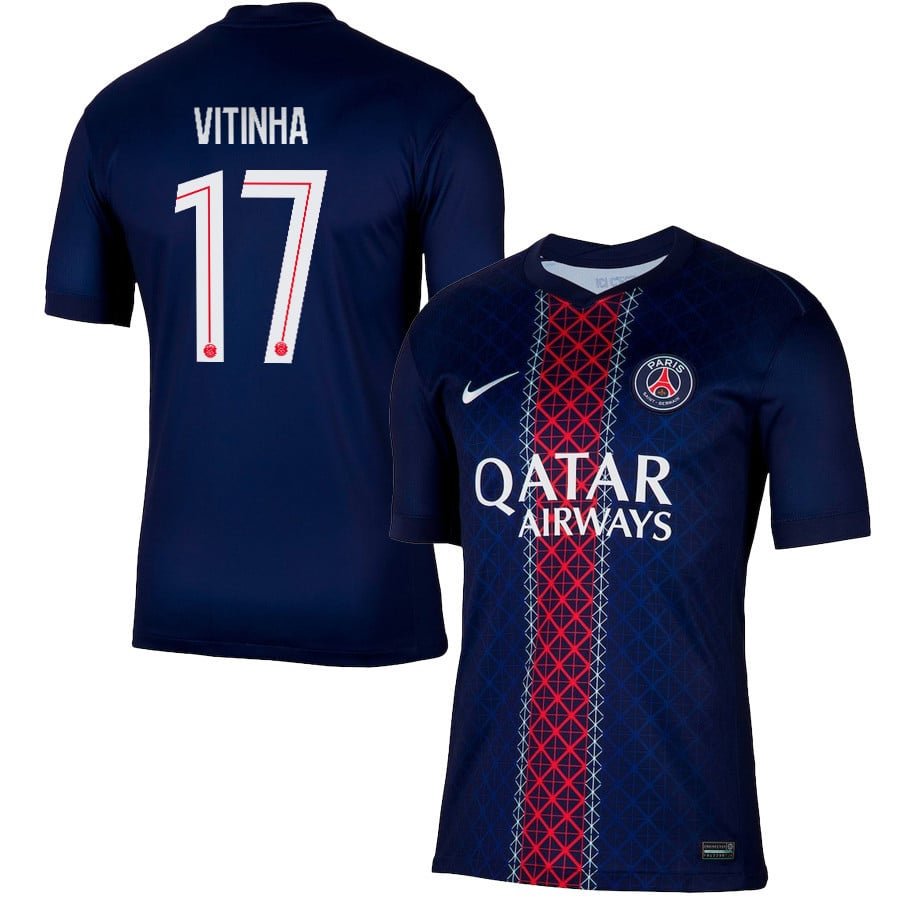 Paris Saint-Germain Vitinha 17 Home Trikot 2025-2026 Paris Saint-Germain Vitinha 17 Home Trikot 2025-2026