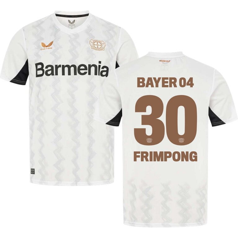 Bayer Leverkusen Jeremie Frimpong 30 Away Trikot 2024-2025