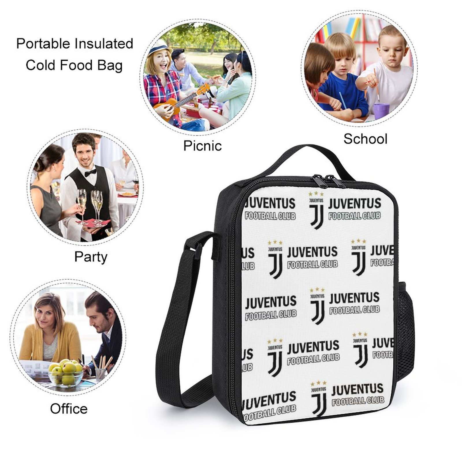 Juventus FC Student Schulranzen Lunchbag Stifttasche Kombination Juventus FC Student Schulranzen Lunchbag Stifttasche Kombination