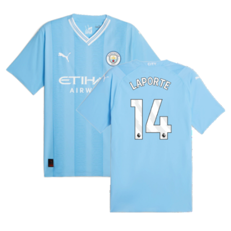 Man City Aymeric Laporte 14 Home Trikot 2023-2024