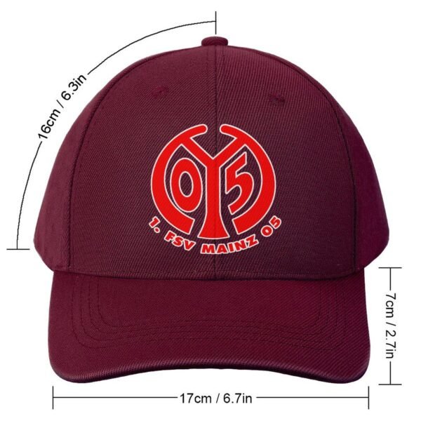 Unisex Mainz 05 Baseball Cap Verstellbar Reine Farbe Baseballkappe Mütze
