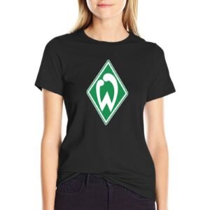 Werder Bremen Damen Kurzarm Rundhals T-Shirt Casual Sommer Tops