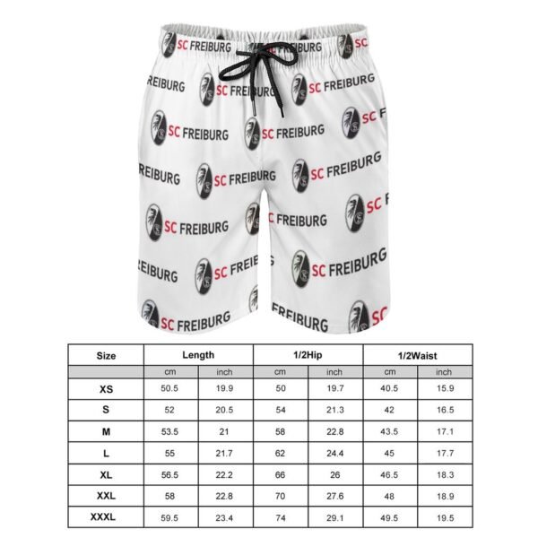 SC Freiburg Herren Badehose Schnelltrocknende Strandshorts Mit Tasche Kordelzug Shorts