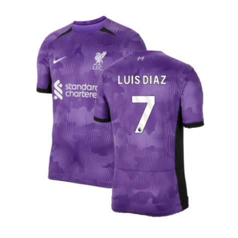 FC Liverpool Luis Diaz 7 Third Trikot 2023-2024