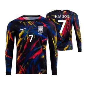 Südkorea Son Heung-min 7 Away Langarm Trikot WM 2022
