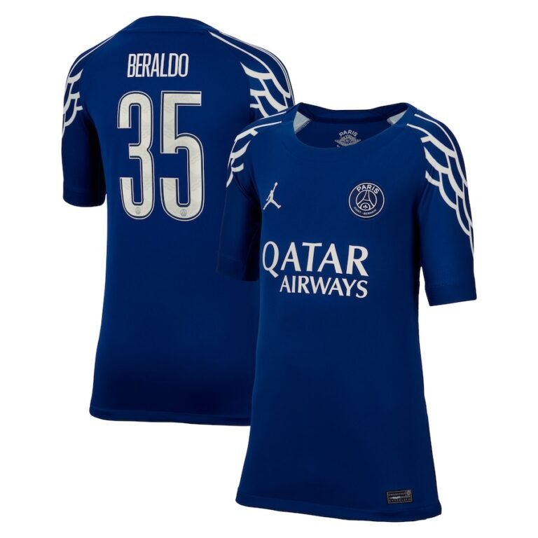 Paris Saint-Germain Lucas Beraldo 35 Fourth Trikot 2024-2025