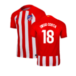 Atletico Madrid Diego Costa 18 Home Trikot 2023-2024 (Mit Sponsors)