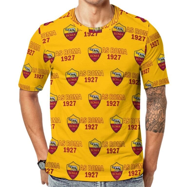 AS Rom Unisex 3D Vollständig Druck Kurzarm T-Shirts Beiläufige Tee Tops