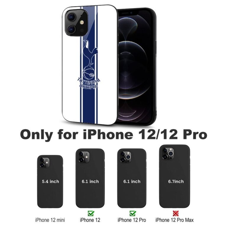 Tottenham Hotspur Stoßfest Glaskasten Handyhüllen & Cover Für IPhone 12