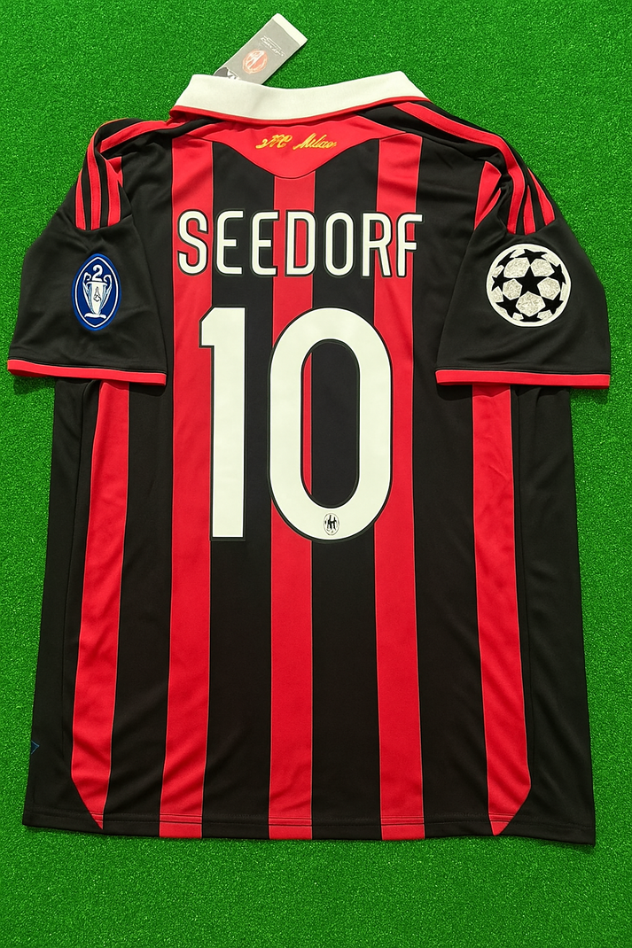 AC Mailand Clarence Seedorf 10 Home Retro Trikot 2009-2010