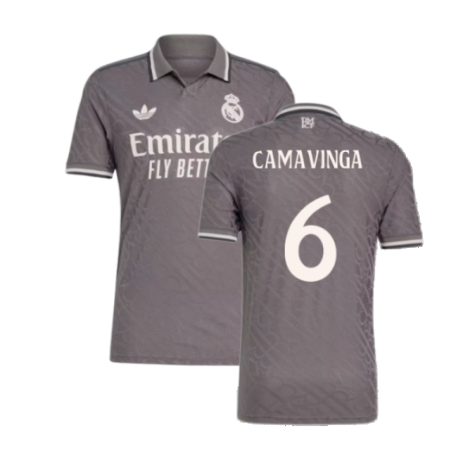 Real Madrid Eduardo Camavinga 6 Third Trikot 2024-2025