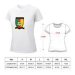 Kamerun Damen Kurzarm Rundhals T-Shirt Casual Sommer Tops