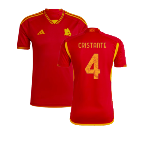 AS Rom Bryan Cristante 4 Home Trikot 2023-2024