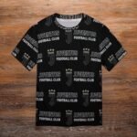 Juventus FC Unisex 3D Vollständig Druck Kurzarm T-Shirts Beiläufige Tee Tops