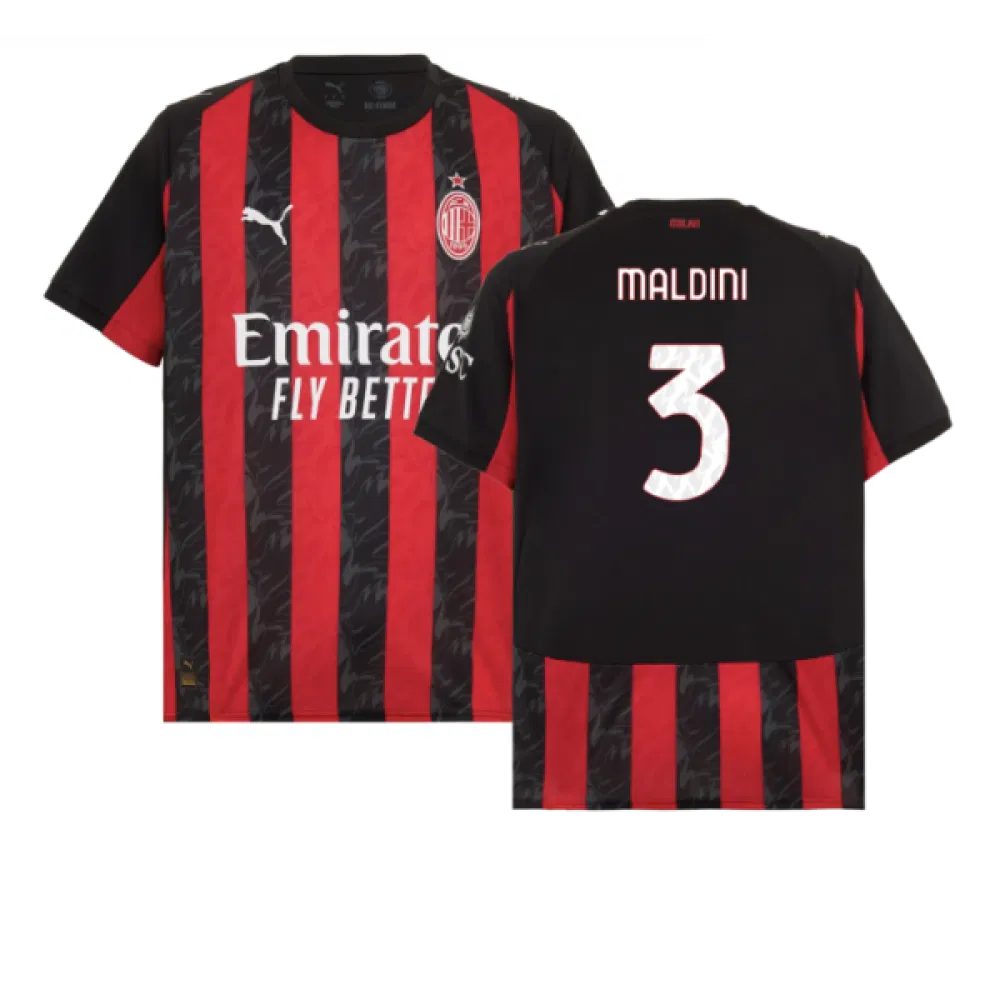 AC Mailand Paolo Maldini 3 Home Trikot 2025-2026 AC Mailand Paolo Maldini 3 Home Trikot 2025-2026