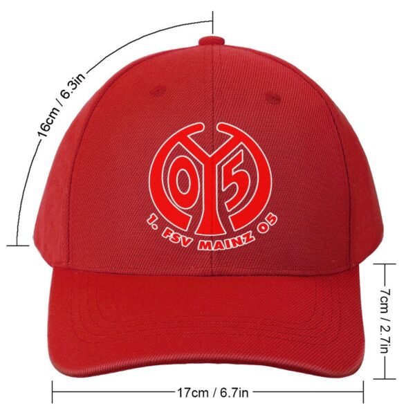 Unisex Mainz 05 Baseball Cap Verstellbar Reine Farbe Baseballkappe Mütze