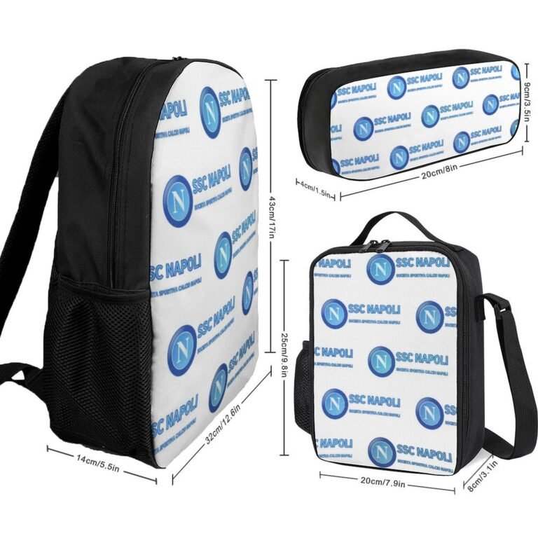 SSC Neapel Student Schulranzen Lunchbag Stifttasche Kombination