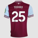West Ham United Jean-Clair Todibo 25 Home Trikot 2024-2025
