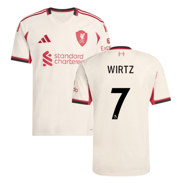 FC Liverpool Florian Wirtz 7 Away Trikot 2025-2026 FC Liverpool Florian Wirtz 7 Away Trikot 2025-2026