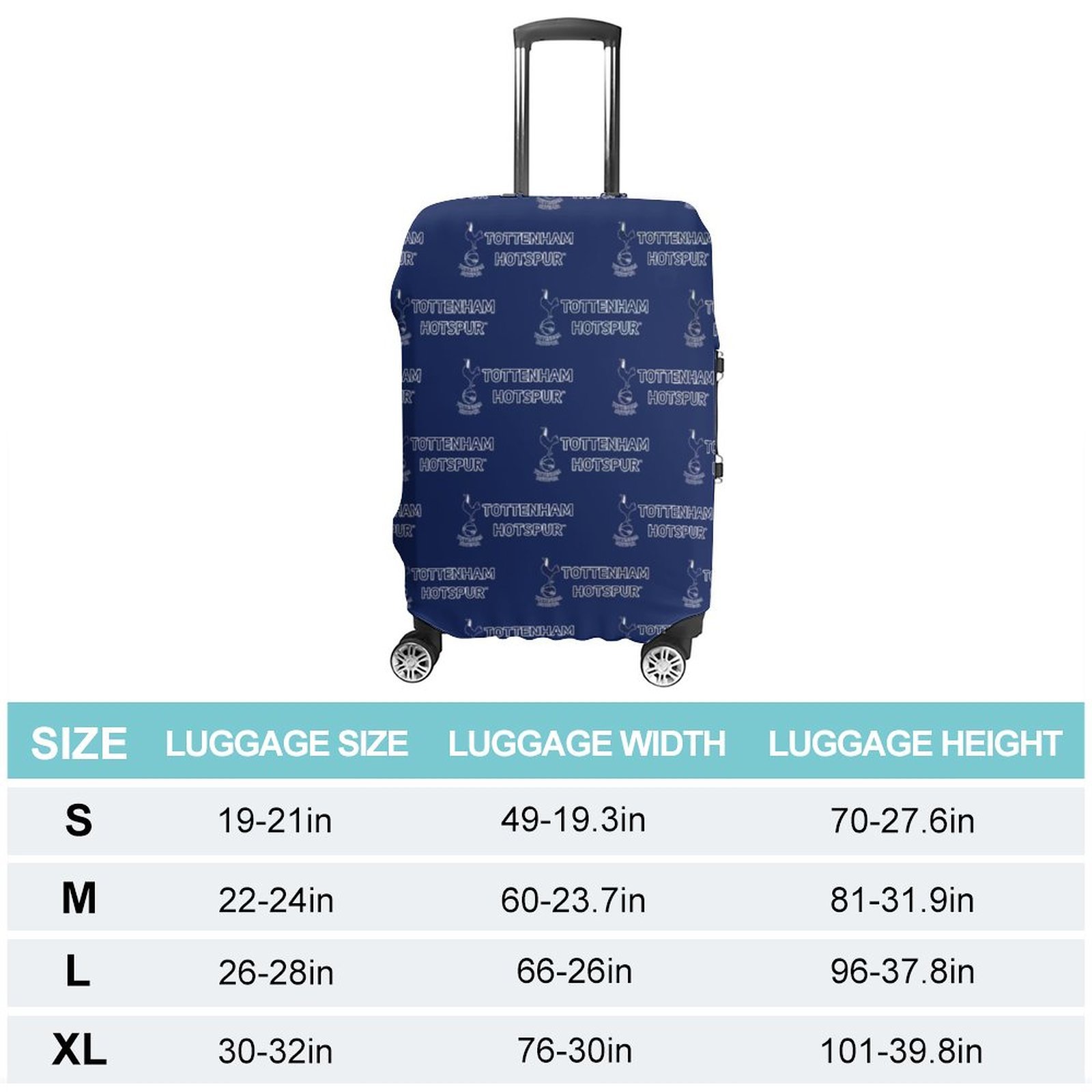 Tottenham Hotspur Gepäckschutz Elastisches Design Staubdicht Und Anti-Kratz-Gepäckhülle Tottenham Hotspur Gepäckschutz Elastisches Design Staubdicht Und Anti-Kratz-Gepäckhülle