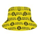 Borussia Dortmund Karomuster Sommer Sonnenhut Reversible Bucket Hat