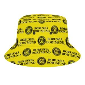 Borussia Dortmund Karomuster Sommer Sonnenhut Reversible Bucket Hat