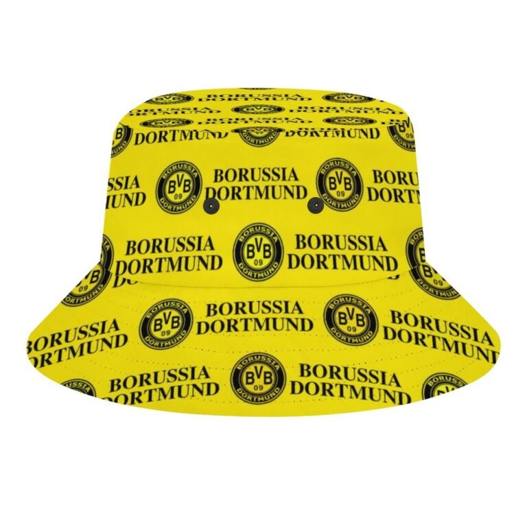 Borussia Dortmund Karomuster Sommer Sonnenhut Reversible Bucket Hat