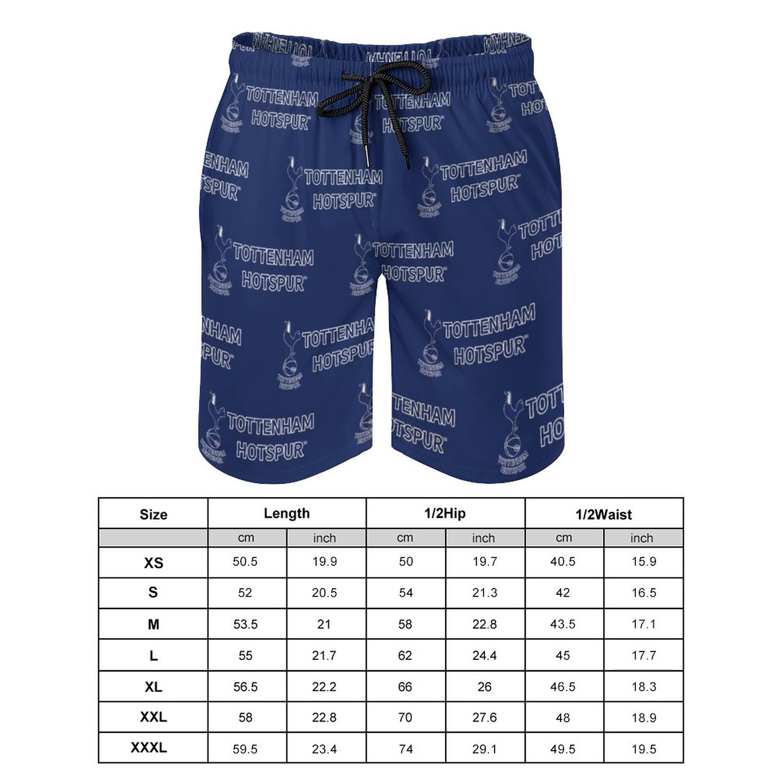 Tottenham Hotspur Herren Badehose Schnelltrocknende Strandshorts Mit Tasche Kordelzug Shorts Tottenham Hotspur Herren Badehose Schnelltrocknende Strandshorts Mit Tasche Kordelzug Shorts