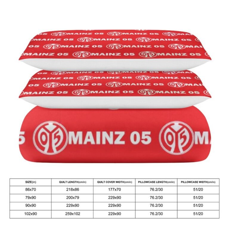 Mainz 05 Bettwäscheset 3 Stück Kinder Erwachsene Steppdeckenbezug Steppdeckenbezug Multi Size Laken Set