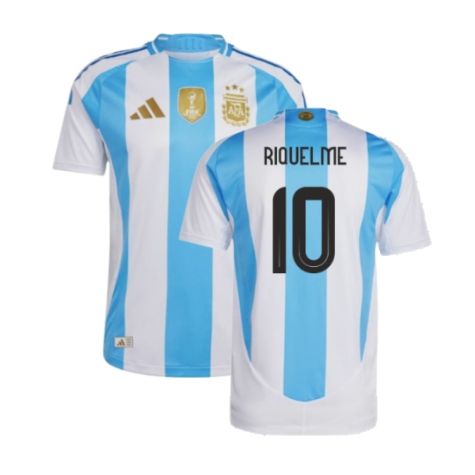 Argentinien Juan Román Riquelme 10 Home Trikot 2024-2025