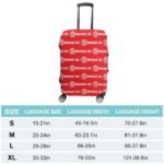 Mainz 05 Gepäckschutz Elastisches Design Staubdicht Und Anti-Kratz-Gepäckhülle