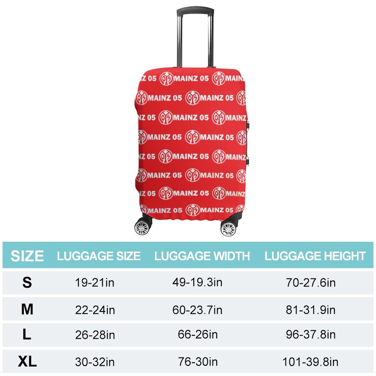 Mainz 05 Gepäckschutz Elastisches Design Staubdicht Und Anti-Kratz-Gepäckhülle Mainz 05 Gepäckschutz Elastisches Design Staubdicht Und Anti-Kratz-Gepäckhülle