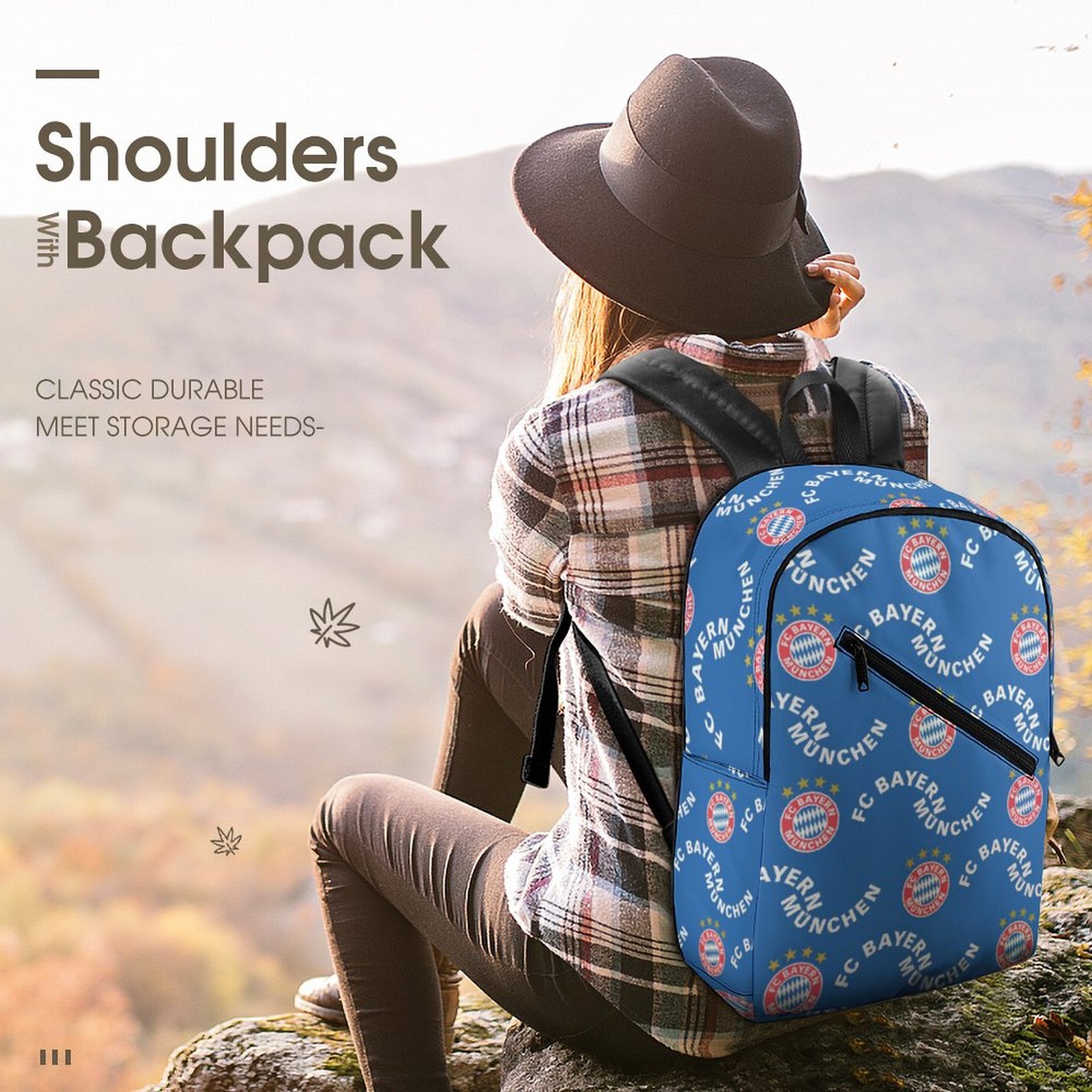 Bayern München Unisex Backpack Rucksack Outdoor Wanderrucksack Bayern München Unisex Backpack Rucksack Outdoor Wanderrucksack