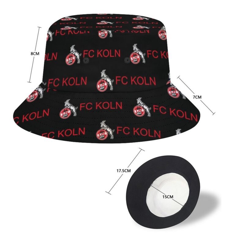 FC Köln Karomuster Sommer Sonnenhut Reversible Bucket Hat