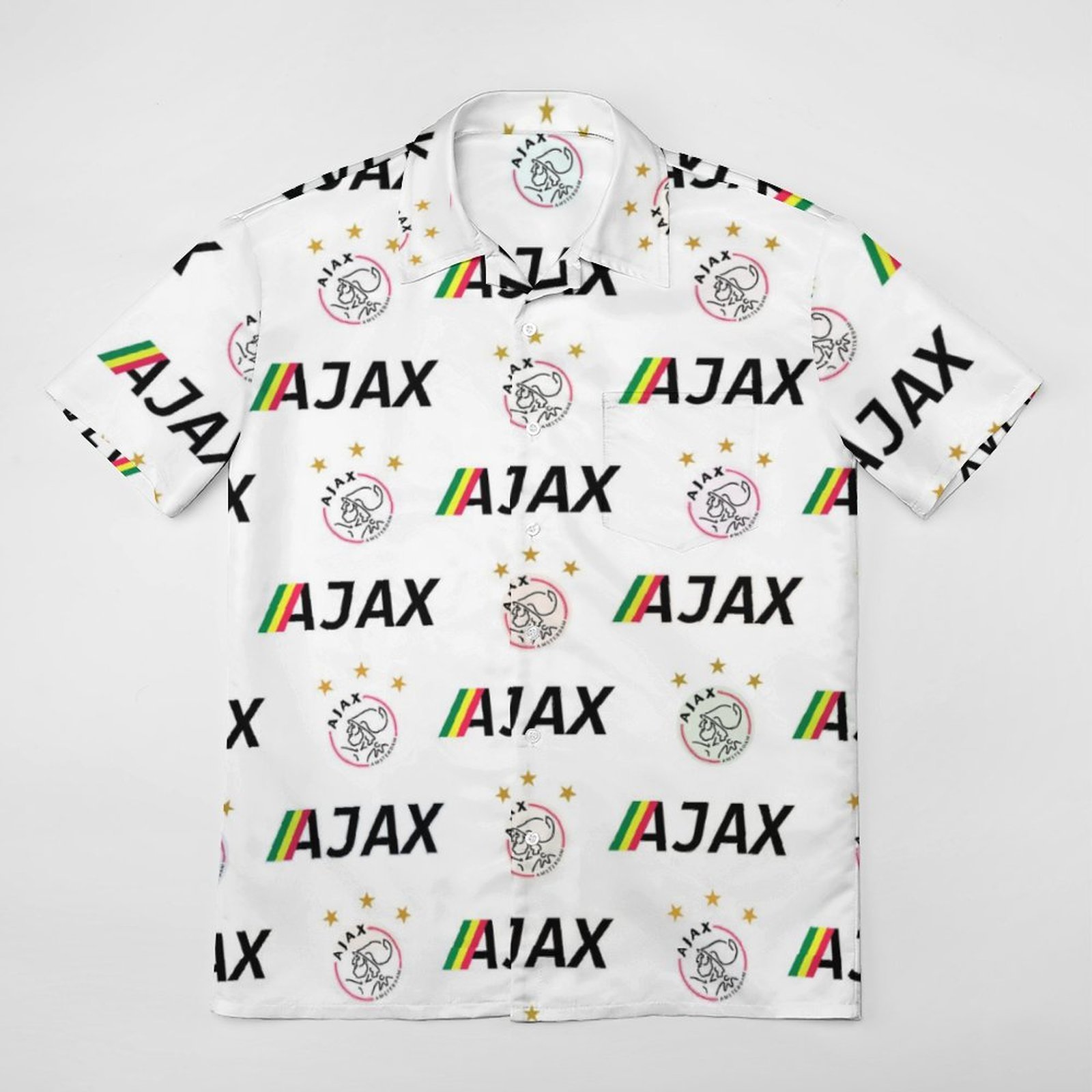 Ajax Kurzärmelige Herrenhemden, Passform Sommer Kurzarm Casual Button-Down Hemden Ajax Kurzärmelige Herrenhemden, Passform Sommer Kurzarm Casual Button-Down Hemden