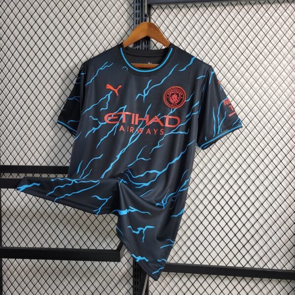 Man City Gedenkausgabe Trikot 2023-2024 - Blau