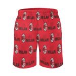 AC Mailand Herren Badehose Schnelltrocknende Strandshorts Mit Tasche Kordelzug Shorts