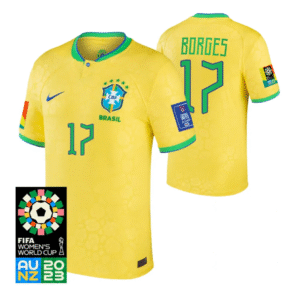 Brasilien Ary Borges 17 Home Trikot Herren WM 2023