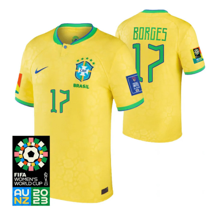 Brasilien Ary Borges 17 Home Trikot Herren WM 2023