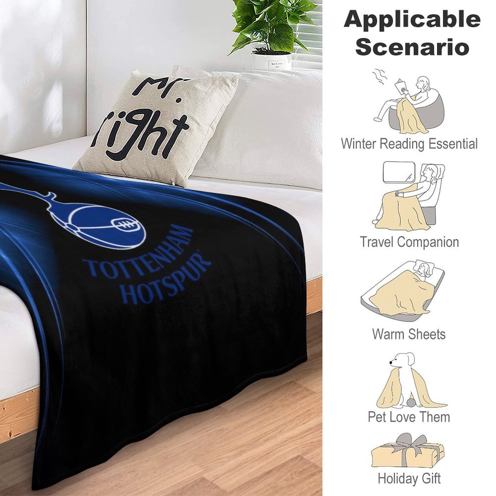 Tottenham Hotspur Decken, Superweiche Decken, Verschiedene Größen Von Decken Tottenham Hotspur Decken, Superweiche Decken, Verschiedene Größen Von Decken