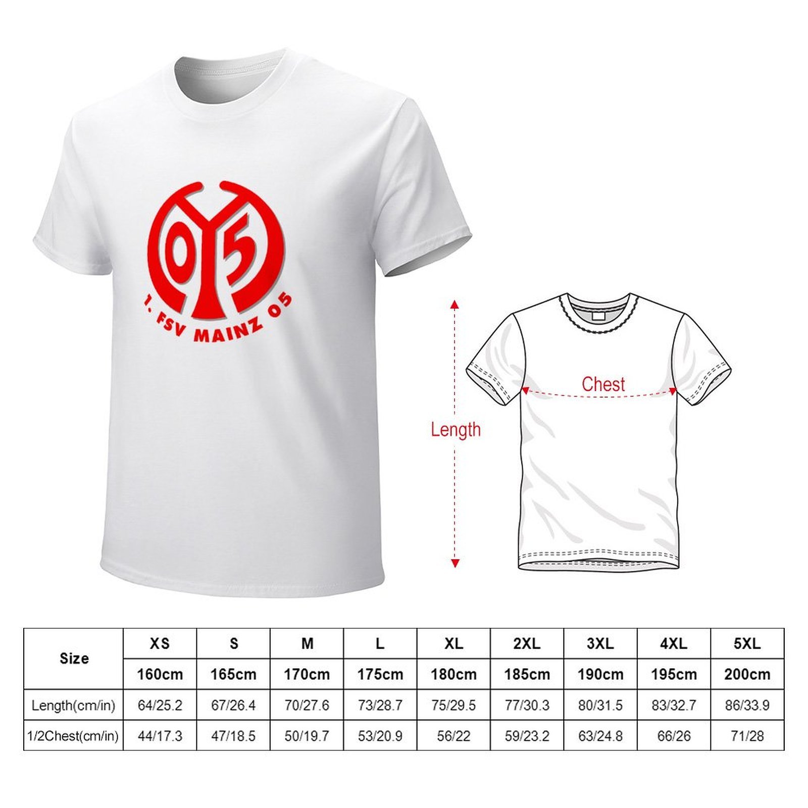 FC Mainz 05 Core Stretch Slim Cneck Gildan Tee T-Shirt Herren FC Mainz 05 Core Stretch Slim Cneck Gildan Tee T-Shirt Herren